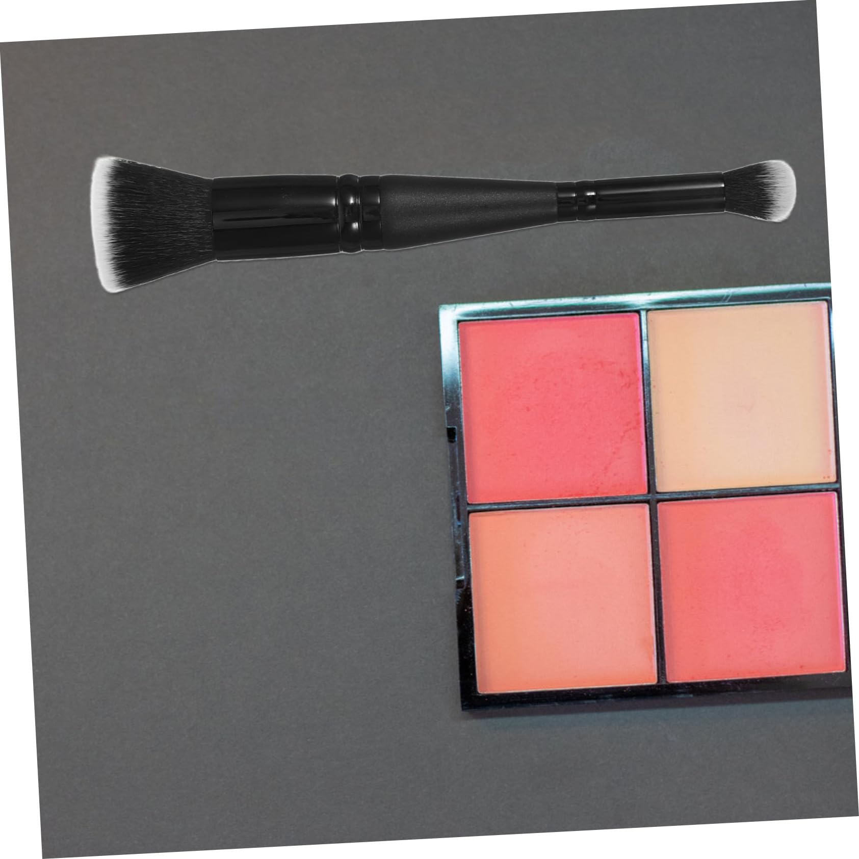 Didiseaon Double-ended Flat Brush Makeup Brush Roll Foundation Makeup Brush Women's Foundation Brush