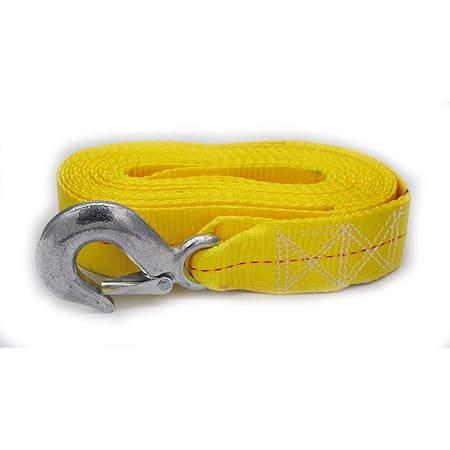 Sangle de treuil de remorque, sangle de treuil de bateau avec crochet