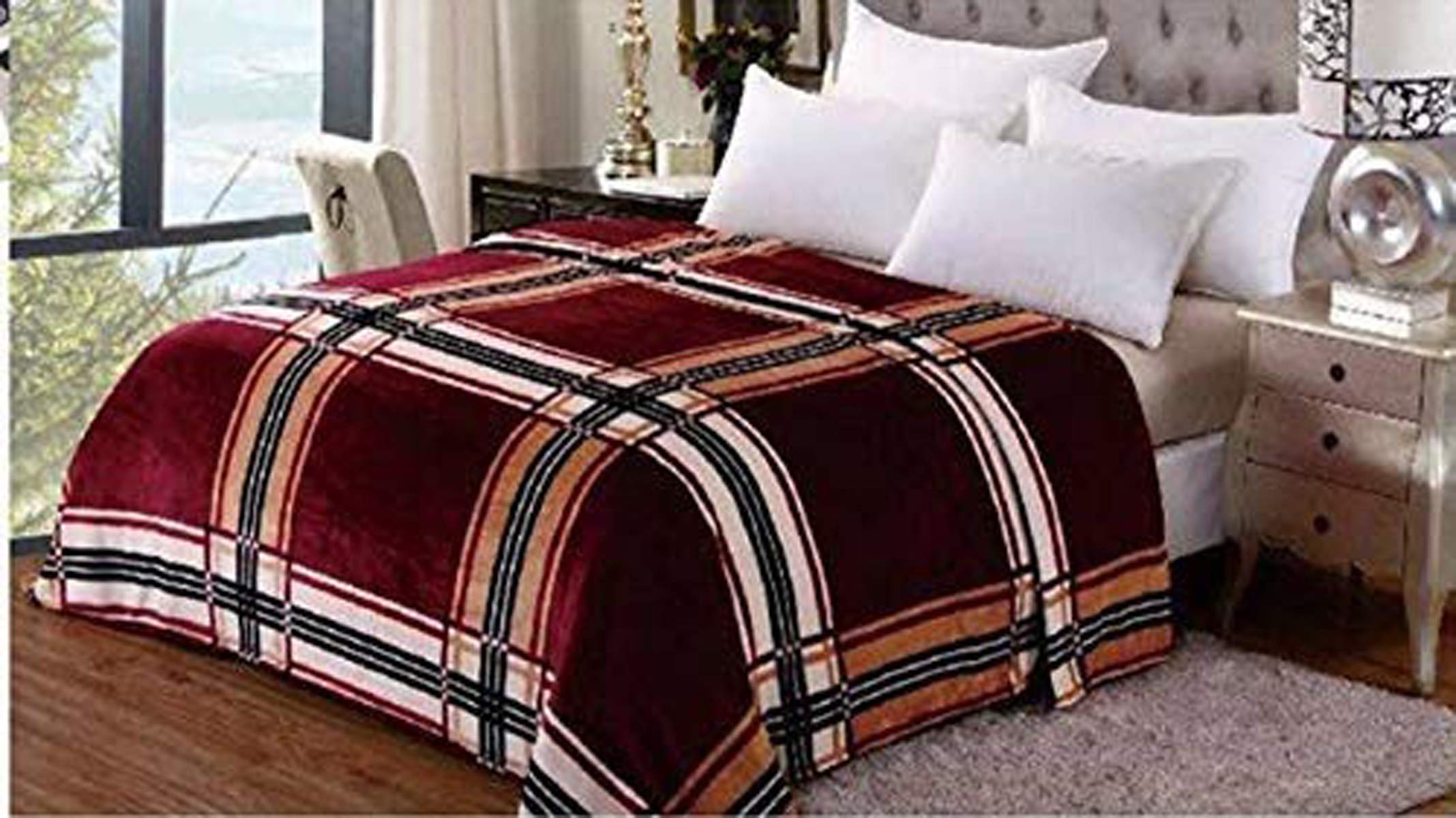 House Of SensationSmooth Blanket Double Bed Size 230 cm x 250cm (Pack of 1)