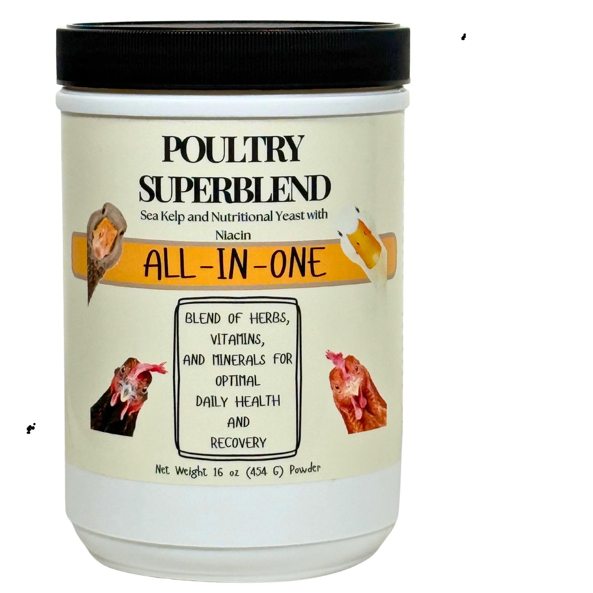 Nutrtional Yeast w/Niacin + Sea Kelp + Herbs + Vitamins + Protein+ Calcium