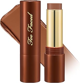 Too Faced Chocolate Soleil Melting Bronzing & Sculpting Stick | Multi-Use, Contour + Cream Bronzer Stick | Lightweight, Satin-Finish with Buildable Coverage, 0.28 Ounce