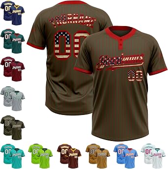Two Button Baseball Jersey Custom Stripe Softball Shirts Pin Stripe Old Pullover Baseball Jersey Uniform