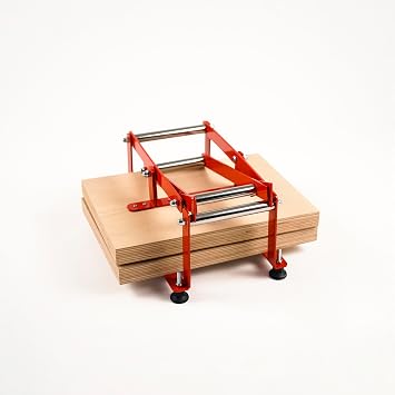 Linocut Printing Hand Lever Press Machine, Linoleum Blocks, Printmaking, Lino Cuts, Crafting, Scrapbooking Childrens Print Maker (A5, Red)