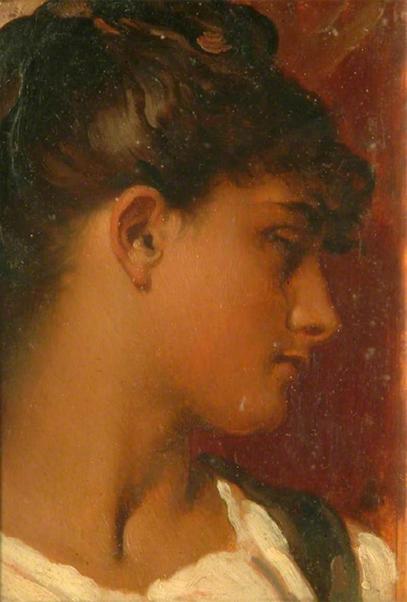 SERENDIPITP Retro Picture Poster Wall Art Pictures Painting Female Head by Lord Frederick Leighton Wall Art Canvas Print for Wall Decor 60x90cm
