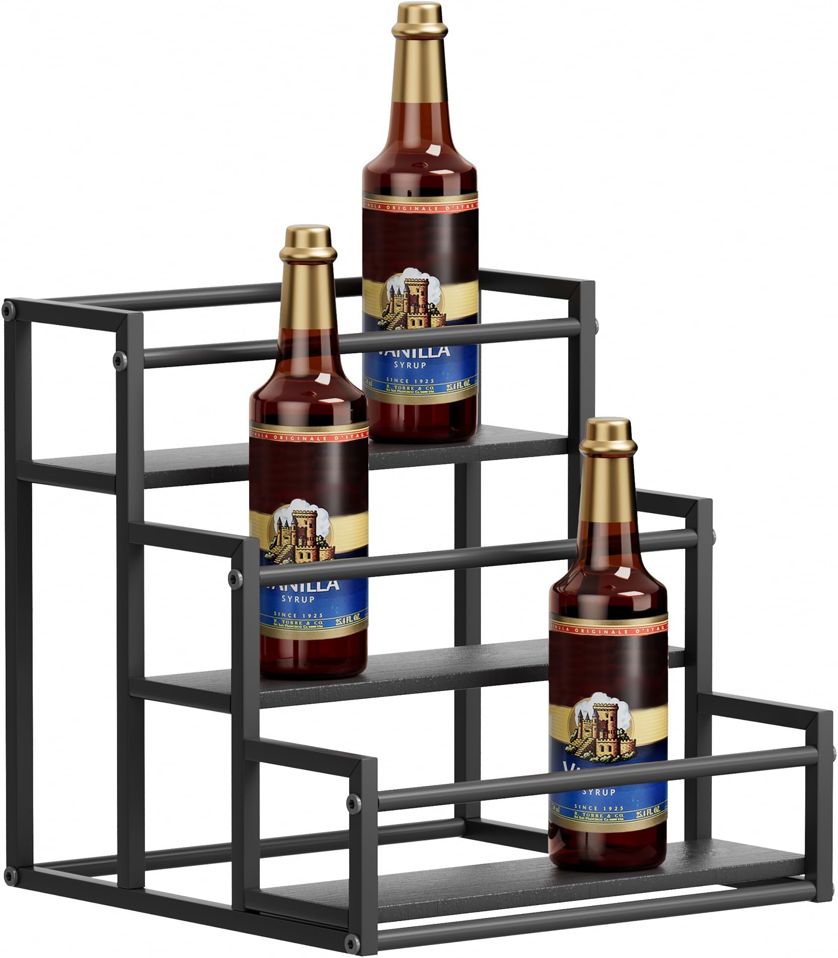Meuble Bar Alcool Liquor Bottle Display Shelf, Coffee Syrup Rack
