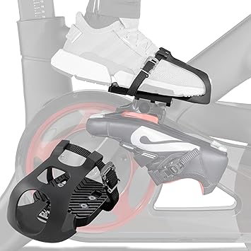 CyclingDeal Toe Cages - Compatible with Peloton Bike & Bike+ Pedals - Convert Peloton Pedals to Dual Function Pedals - Ride with Sneakers