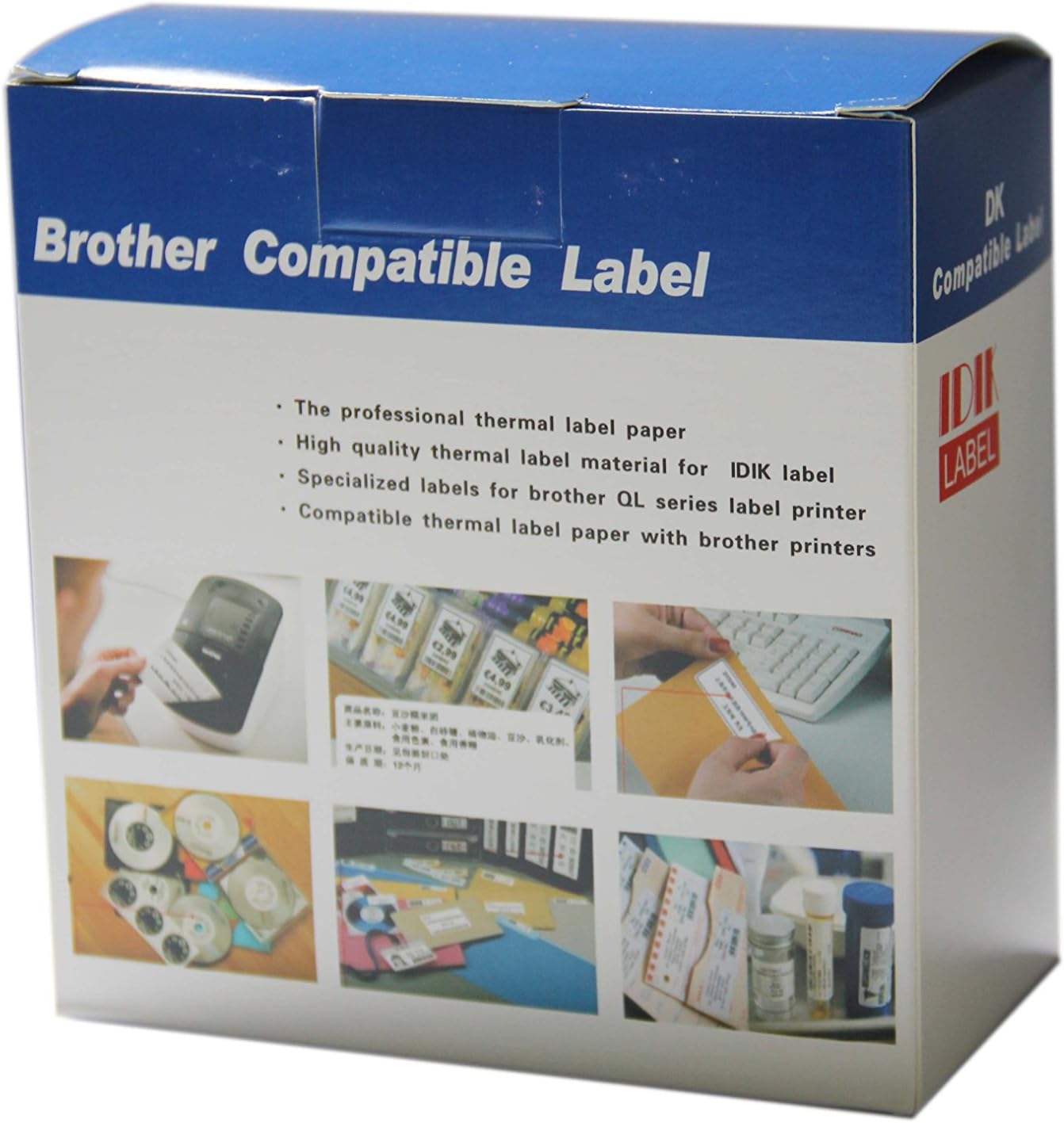 IDIK-22211 Replacement Labels Compatible with Brother DK-2211 Black on White Film Label 29mm x 15.5m/roll Packed in Individual Printed Retail Box with Permanent Cartridge image 4