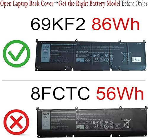 Miniatura 2 de 7WNW1 - Batería de repuesto de 51 Wh para Dell Latitude 5420 Rugged 5424 Rugged Extreme  P137G P137G001 P137G002 P85G P85G001 P86G P86G001 Series