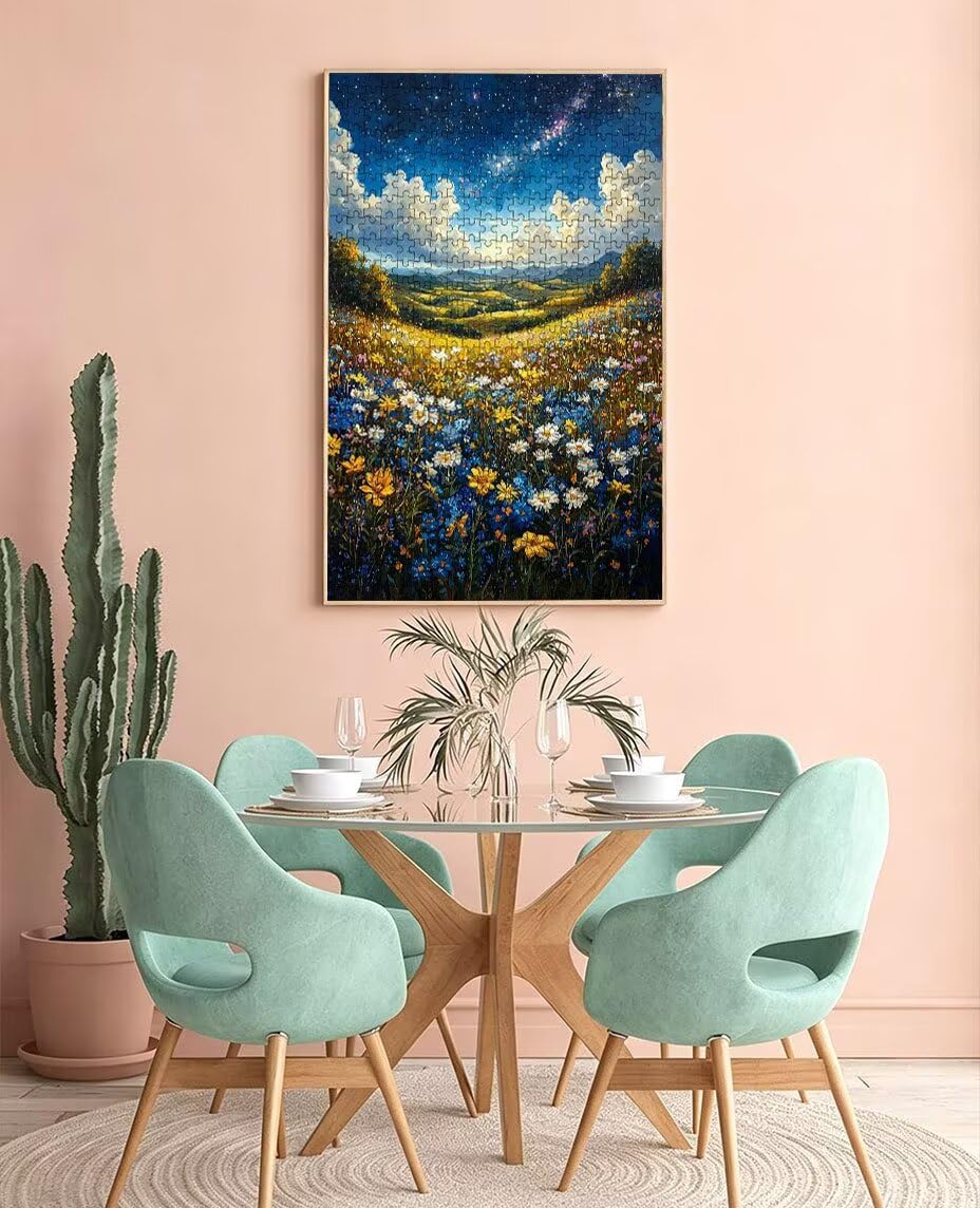 Puzzle 3000 Teile, Wiesen Blumen Puzzle Erwachsene 3000, Klassische Puzzles, Geschicklichkeitsspiel, Puzzlespiele für Die Ganze Familie, Mit Verpackung, Dekoration Puzzles Geschenke BXHZW3-136