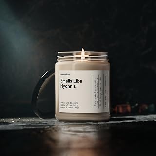 Smells Like Hyannis Massachusetts Soy Wax Candle Cape Cod Gift Candle Cape Cod Decoration Hyannis Cape Cod Gift Eco Friendly 9oz Candle Scented Soy Candle, Organic Wax