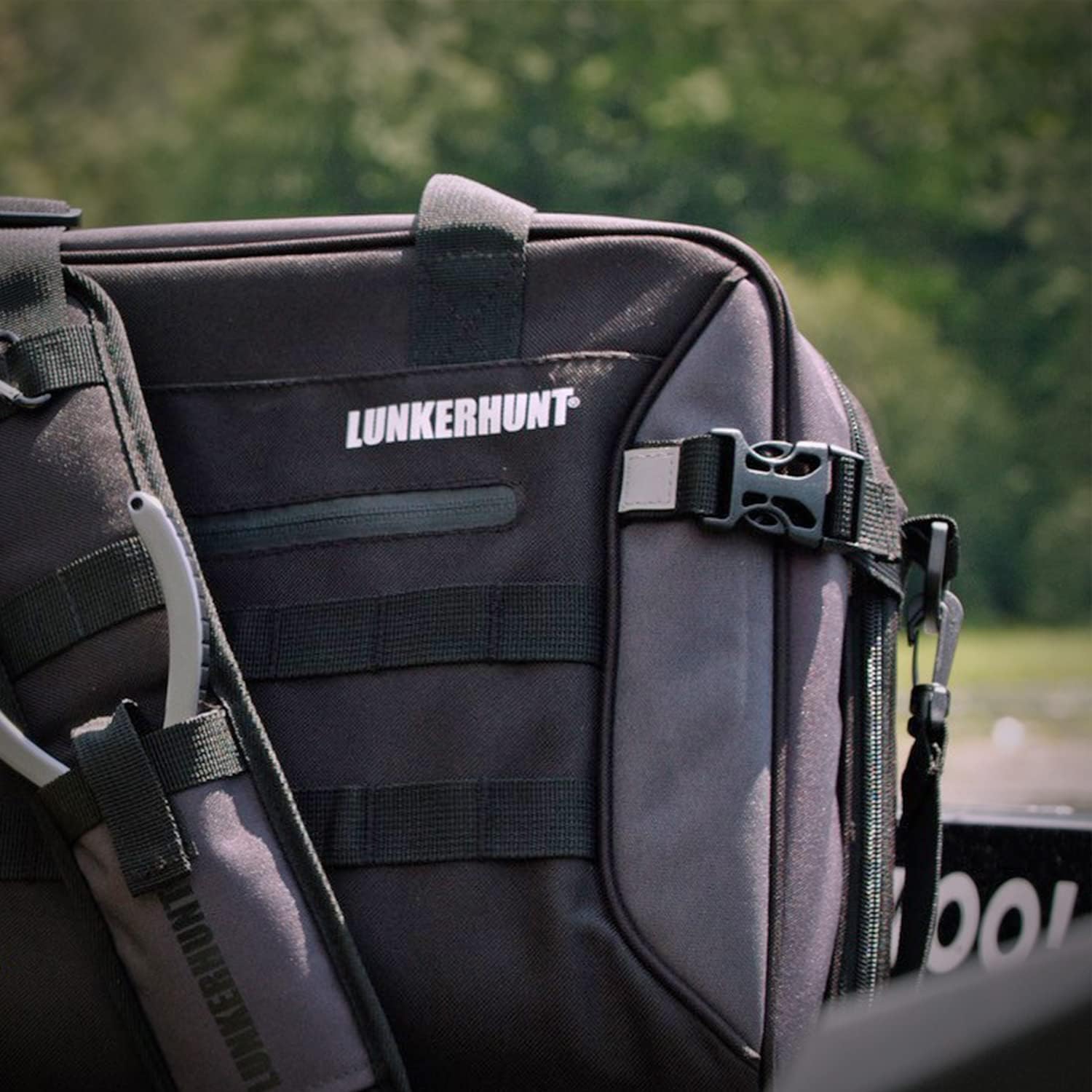 Lunkerhunt Fishing Tackle Sling Bag with Adjustable Strap - Water-Resistant TPE Fabric