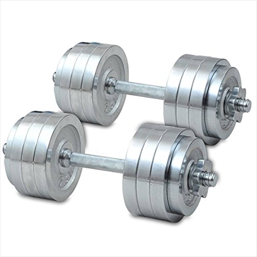 Amazon | 山善(YAMAZEN) Circulate クロムダンベルセット(20kg)2