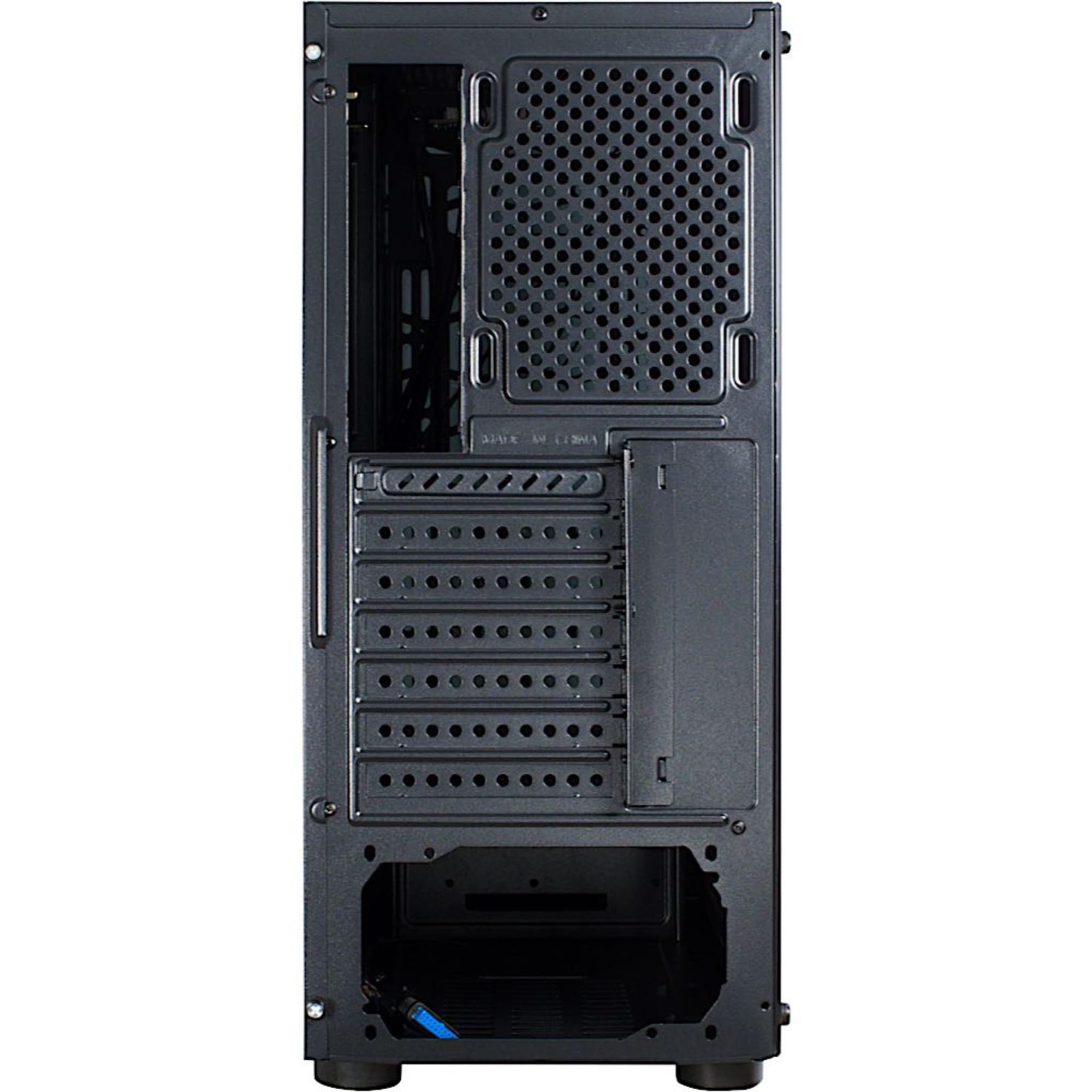 Inter-Tech CXC2 Torre Negro - Caja de ordenador (Torre, PC, Vidrio templado, Negro, ATX,ITX,Micro ATX, Azul)