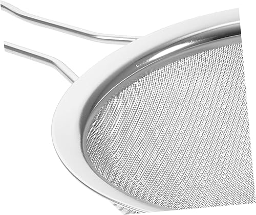 Miniatura 6 de GLEAVI Colador de leche de soja de malla fina tamiz de cocina para filtro de aceite de sopa, diseño de mano para uso en restaurantes caseros