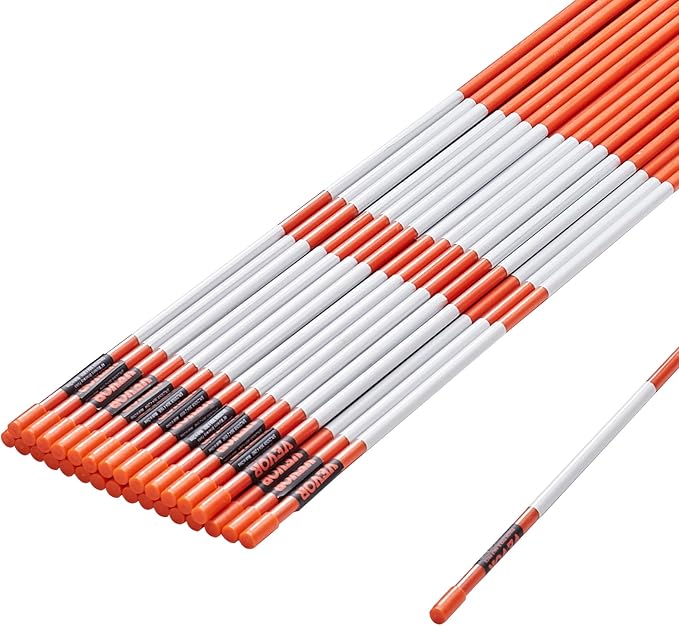 30 Marcadores Naranja de Fibra de Vidrio 48 pulgadas miniatura 11