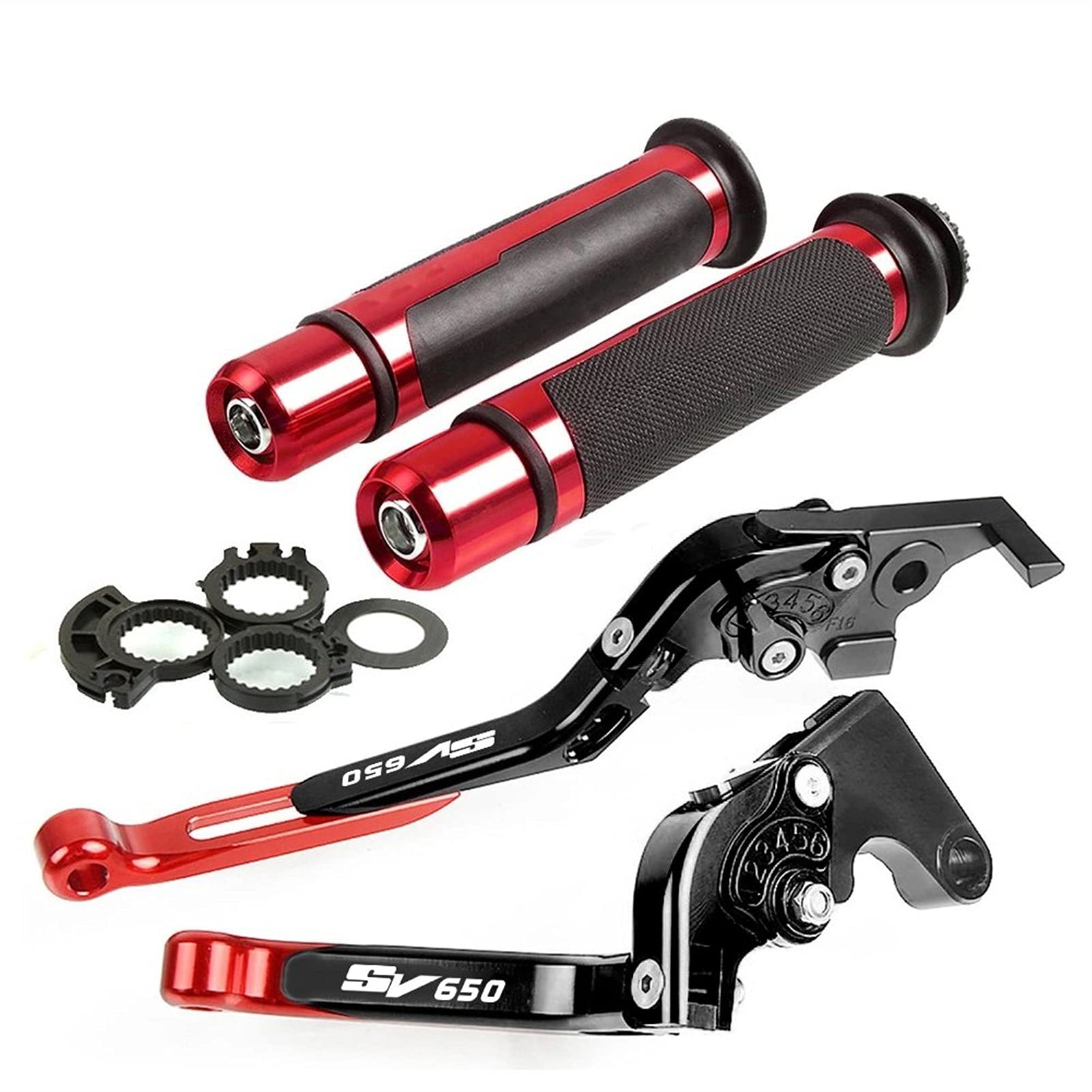 Leva Della Frizione Del Freno Moto Regolabile Pieghevole Freno Leve Frizione Manopole Manubrio Per SUZUKI SV650 S SV 650 1999-2012 2000 2011 (Colore : G)