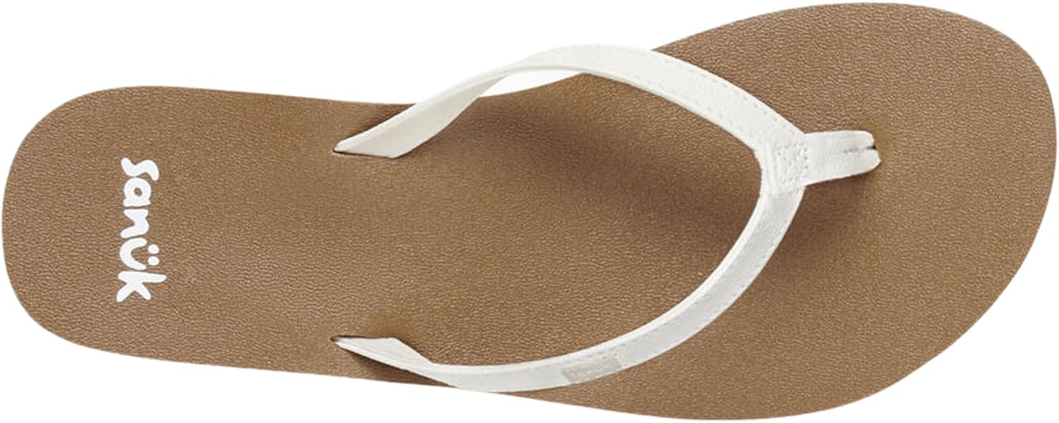 Sanuk Yoga Joy Womens Flip Flops | Yoga Mat Footbed | Sandals for Women | Womens Yoga Sandals | Women's Beach Sandals - Image 6