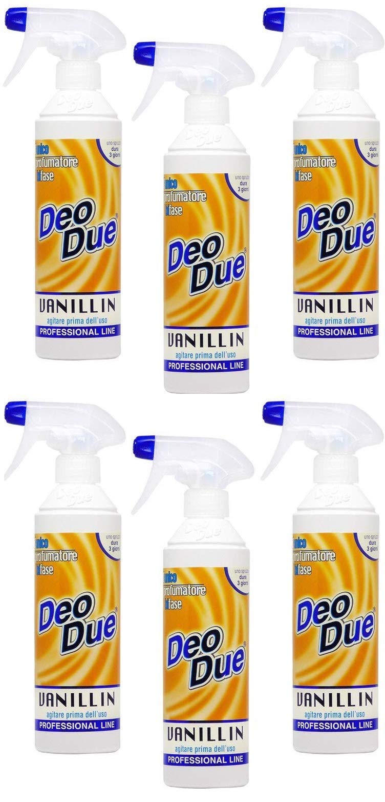 DEODORANTE AMBIENTALE DEO DUE VANIGLIA 500 ML, 6 PZ