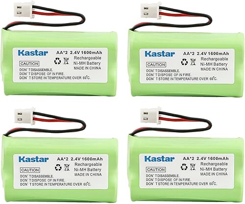 Miniatura 4 de Kastar Paquete de 2 baterías de repuesto para Vtech BT175242, BT-175242, BT275242, BT-275242, 6119, 6128, 6129, 89-1341-00-00, 8913410000, CS6128,