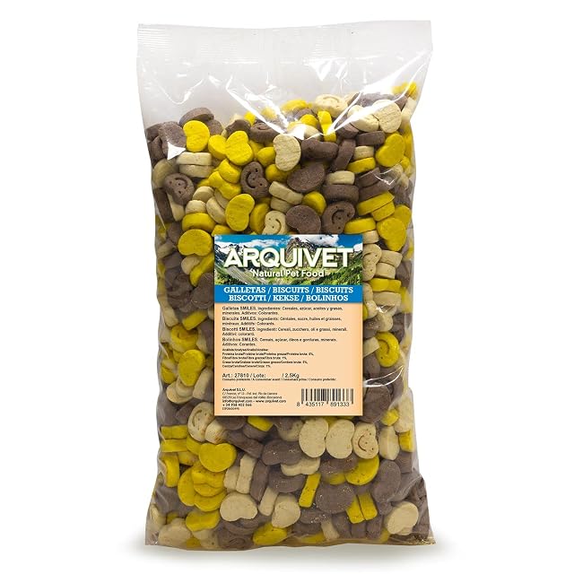ARQUIVET Galletas para Perros Smiles 2,5 kg - Snacks para Perros