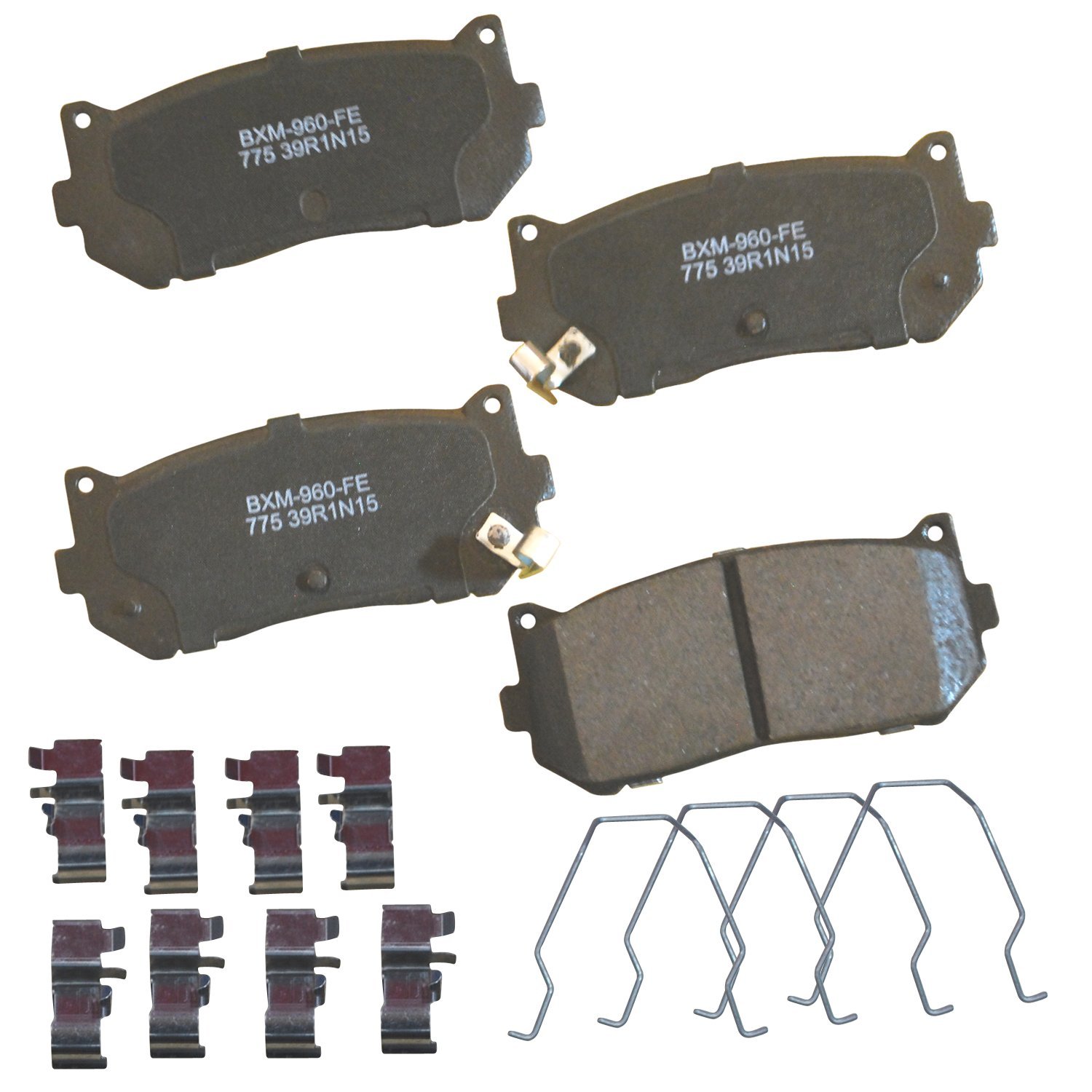 Bendix Premium SBM775 Semi-Metallic Rear Brake Pads for Kia Sephia 2001-1998, Spectra 2004-2000