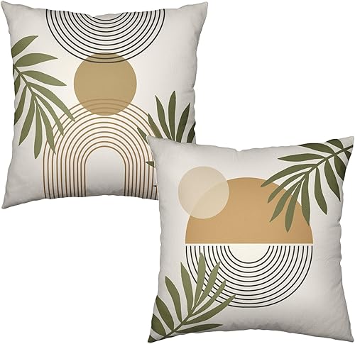 Miniatura 57 de Fundas de Almohada Decorativas de Invierno Navidad Renos Pino Pájaros Cardinales País de las Maravillas Bosque Funda de Almohada 18x18 Juego de 2