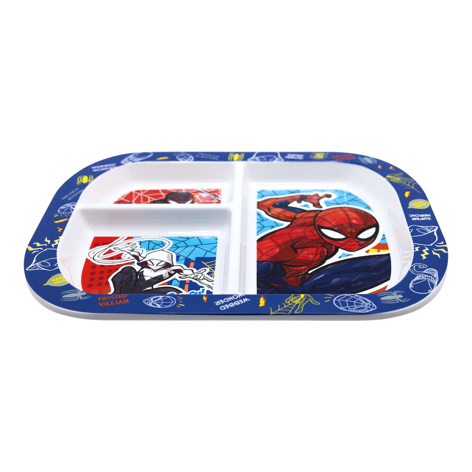 ST Spiderman Mob Rules Rectangular Divided Plate