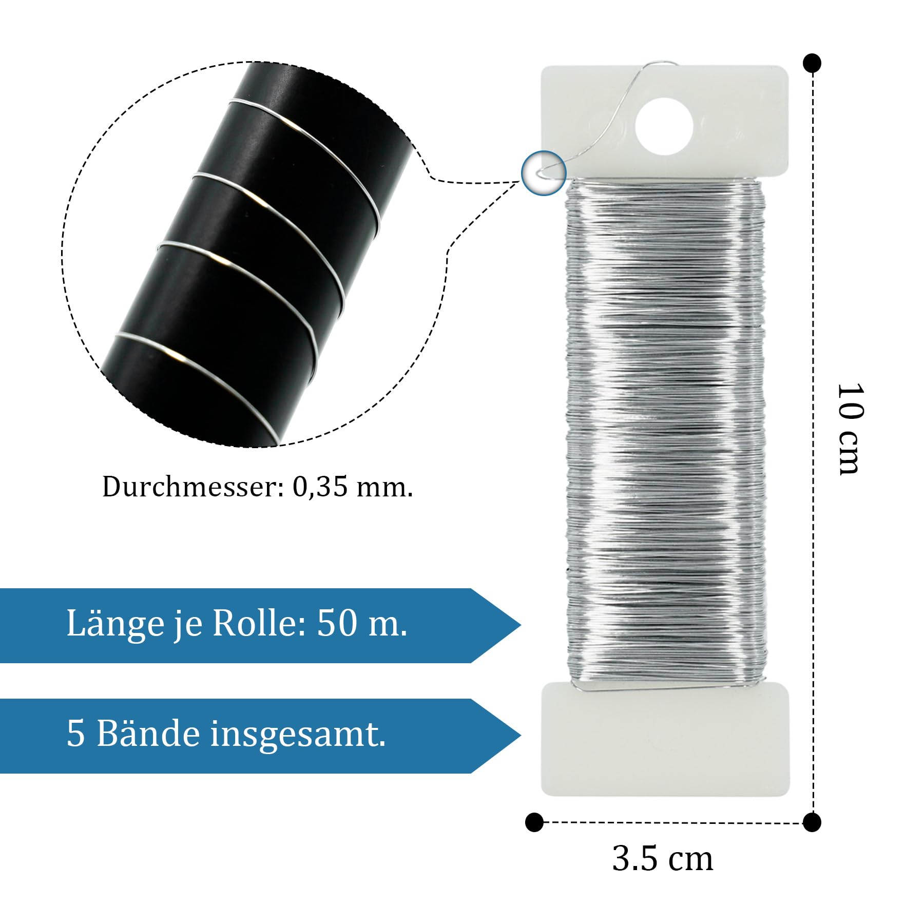 Draht Gold 0,6 Mm Aluminium-Draht In Hellgold – 10 Meter, Stärke 22, Für Floristik & Schmuckherstellung Anodisierter Aludraht
