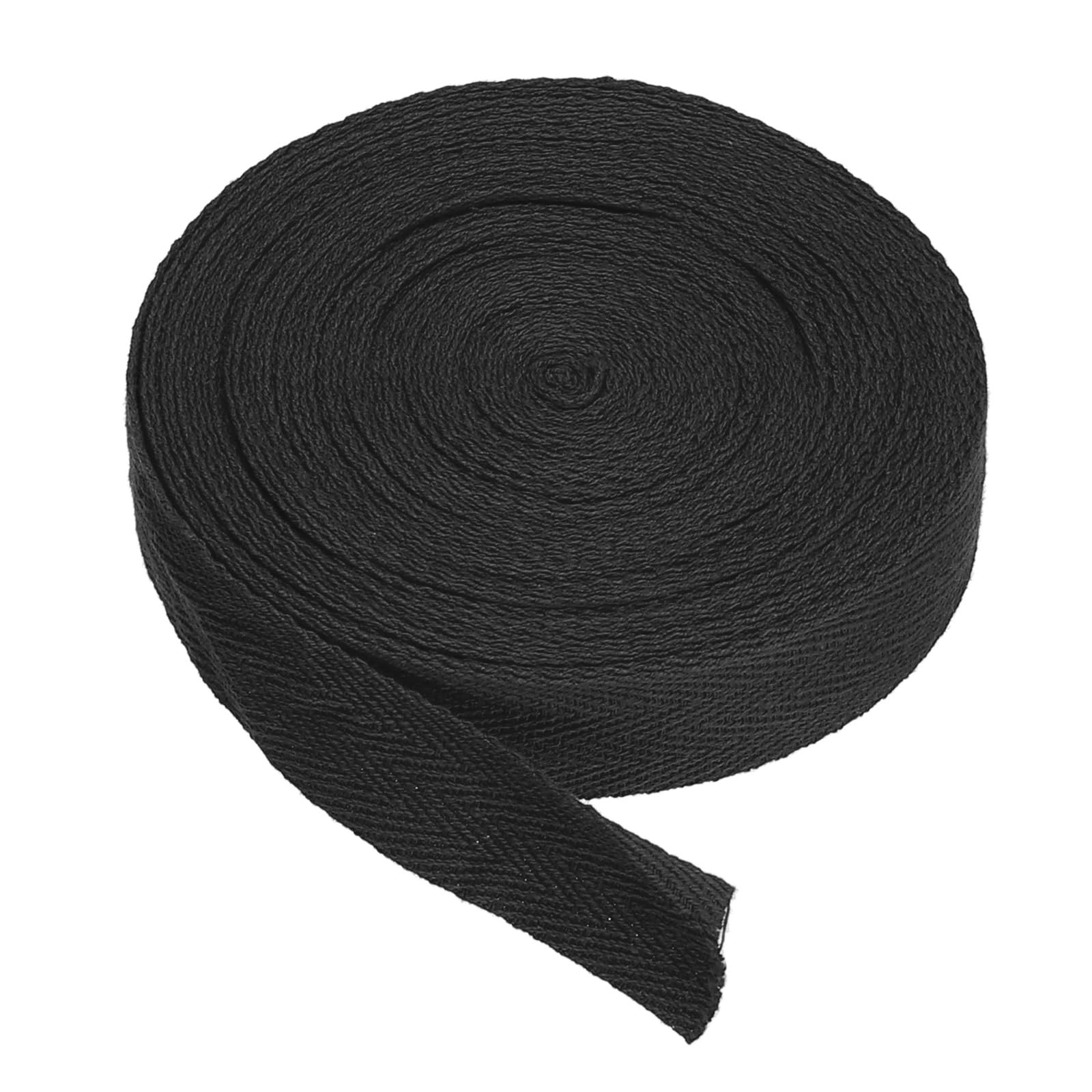 Ruban en coton sergé noir 20 mm x 9 m PATIKIL pour couture et loisirs créatifs