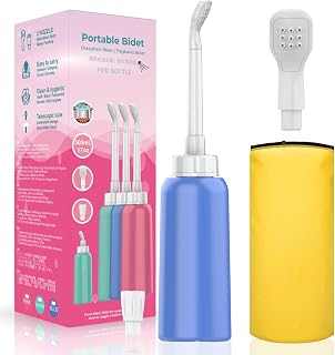 500ml 2-in-1 Peri Bottle for Postpartum Care & Menstrual Wash | Telescopic Dual Nozzle (9-Hole Spray) | Leakproof Portable Design | Hemorrhoid Relief | BPA-Free