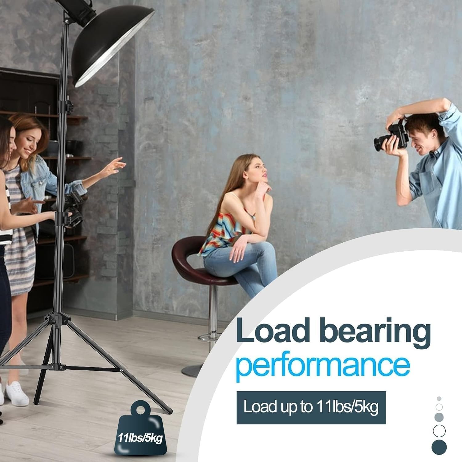 Emart 7 stóp (2,1 m) fotografia studio fotograficzne statyw lampki do softboxu, parasola, nagrywania wideo, odblaska, przenośna pokrowiec w zestawie - 2 sztuki