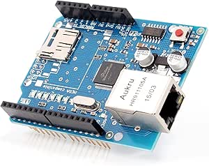Aukru W5100 Ethernet Shield with Micro-SD Card Plug for Arduino UNO Mega 2560 1280 328