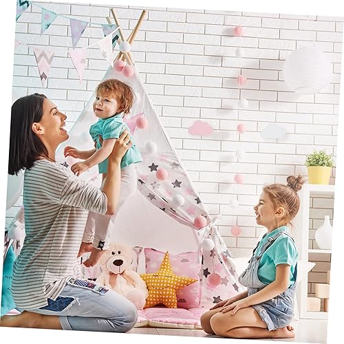 Miniatura 4 de IMIKEYA Gancho de nube de madera, ganchos de nube para ropa, ganchos para colgar abrigos, nubes, baño, toalla, mochila, gancho de pared, ganchos