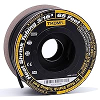 Vista 11 de TKDMR Tubo termorretráctil de 26 pies y 3/32 pulgadas, relación 3:1 de grado marino, sellado de aislamiento de tubo forrado con adhesivo de cable