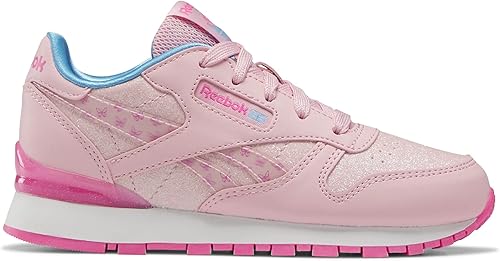 Reebok Tenis clásicos unisex de cuero Step N Flash Light Up para niños