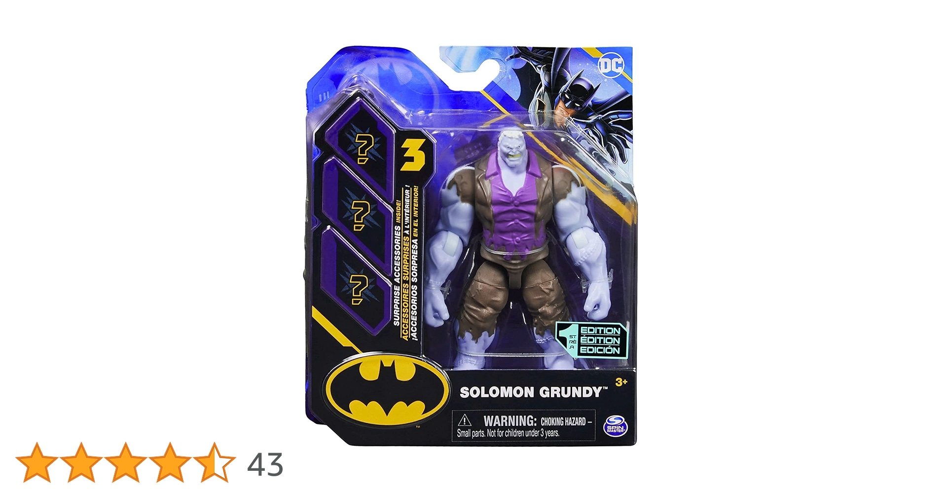 Amazon.co.jp: Spin Master DC BATMAN 2022 ソロモン グランディ 4