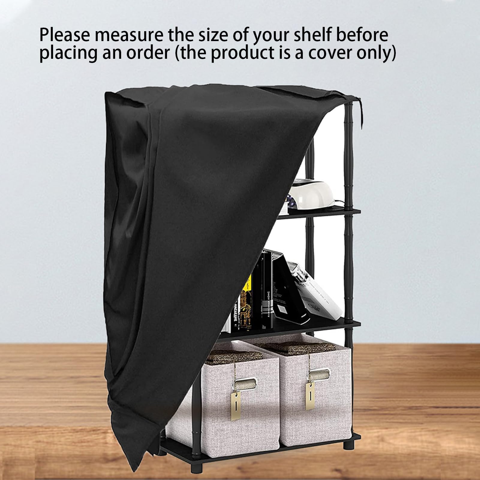 Housse de Protection pour étagères, avec Fermeture éclair, pour intérieur et extérieur, Protection d'étagères, Protection Contre la poussière de Haute qualité pour étagères, élégante Housse