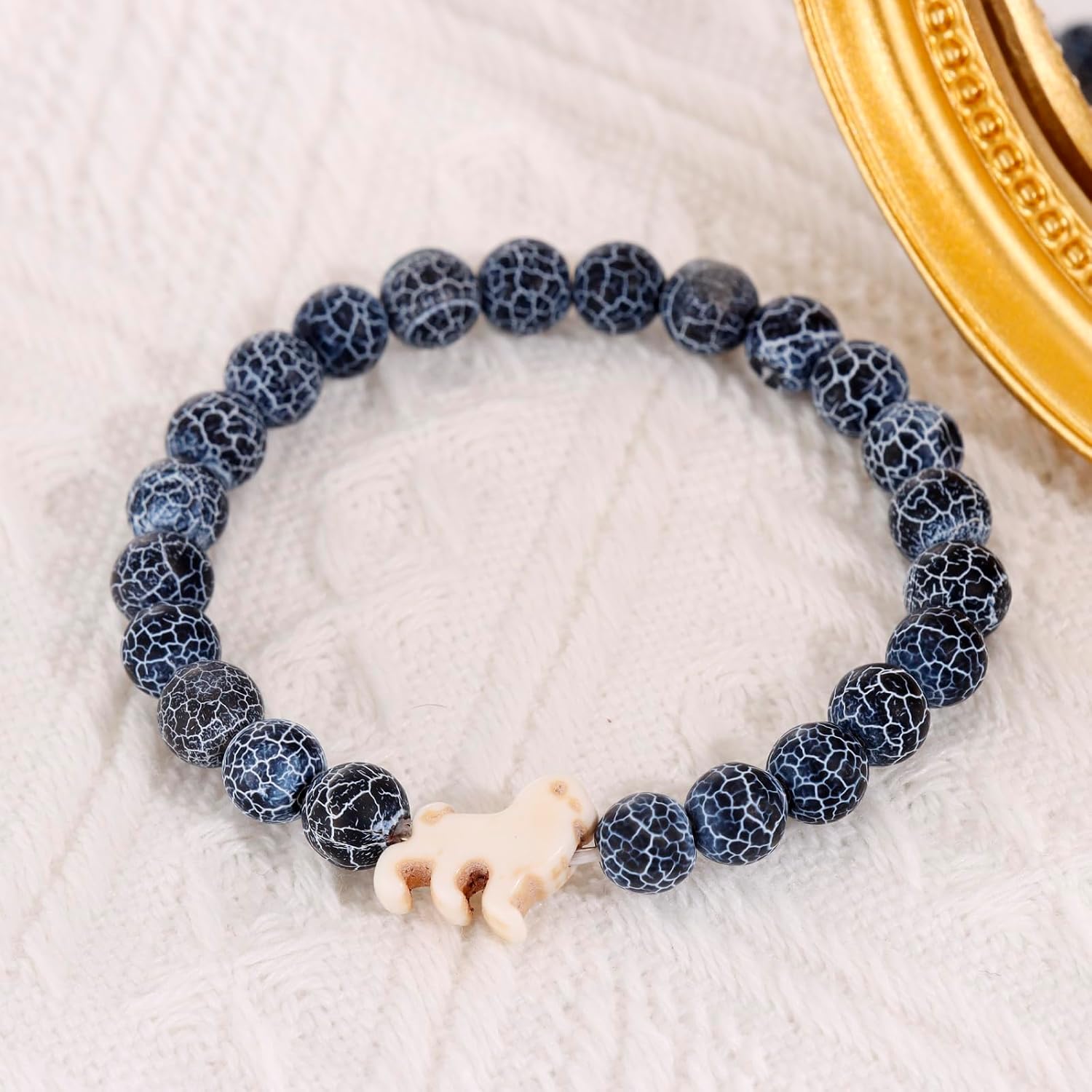 HUTIMY Lion Gift for Men Adults Him Dad Birthday Lions King Themed Jewelry Lion Bracelet - Image 3