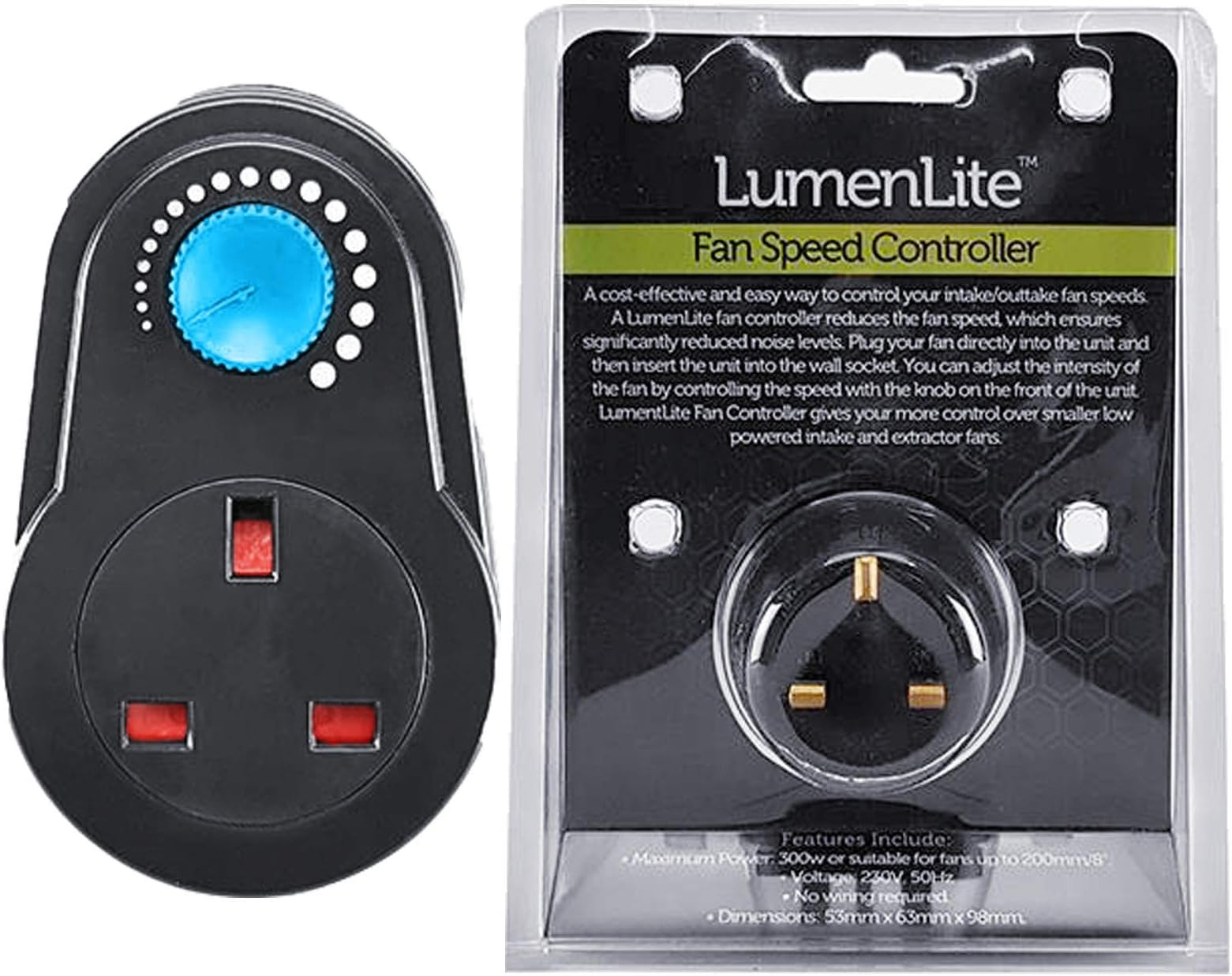 LumenLite 300W Plug in Variable Fan Speed Controller