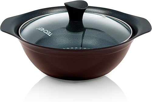 TECHEF - Colección Blooming FlowerOlla de sopa con tapa de vidrio (2 cuartos de galón) disponible en Yaxa El Salvador