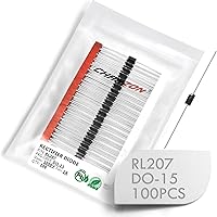 Vista 36 de Paquete de 100 piezas Chanzon SF26 Diodo rectificador de recuperación súper rápida 2A 400V 35ns DO-15 (DO-204AC) axial 2 amperios 400 voltios diodos