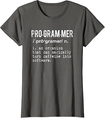 Funny IT Nerd Geek T-Shirt - Programmer Definition Tee T-Shirt