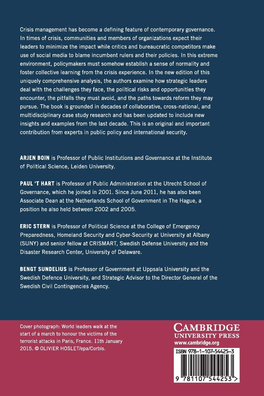 The Politics of Crisis Management: Public Leadership Under Pressure