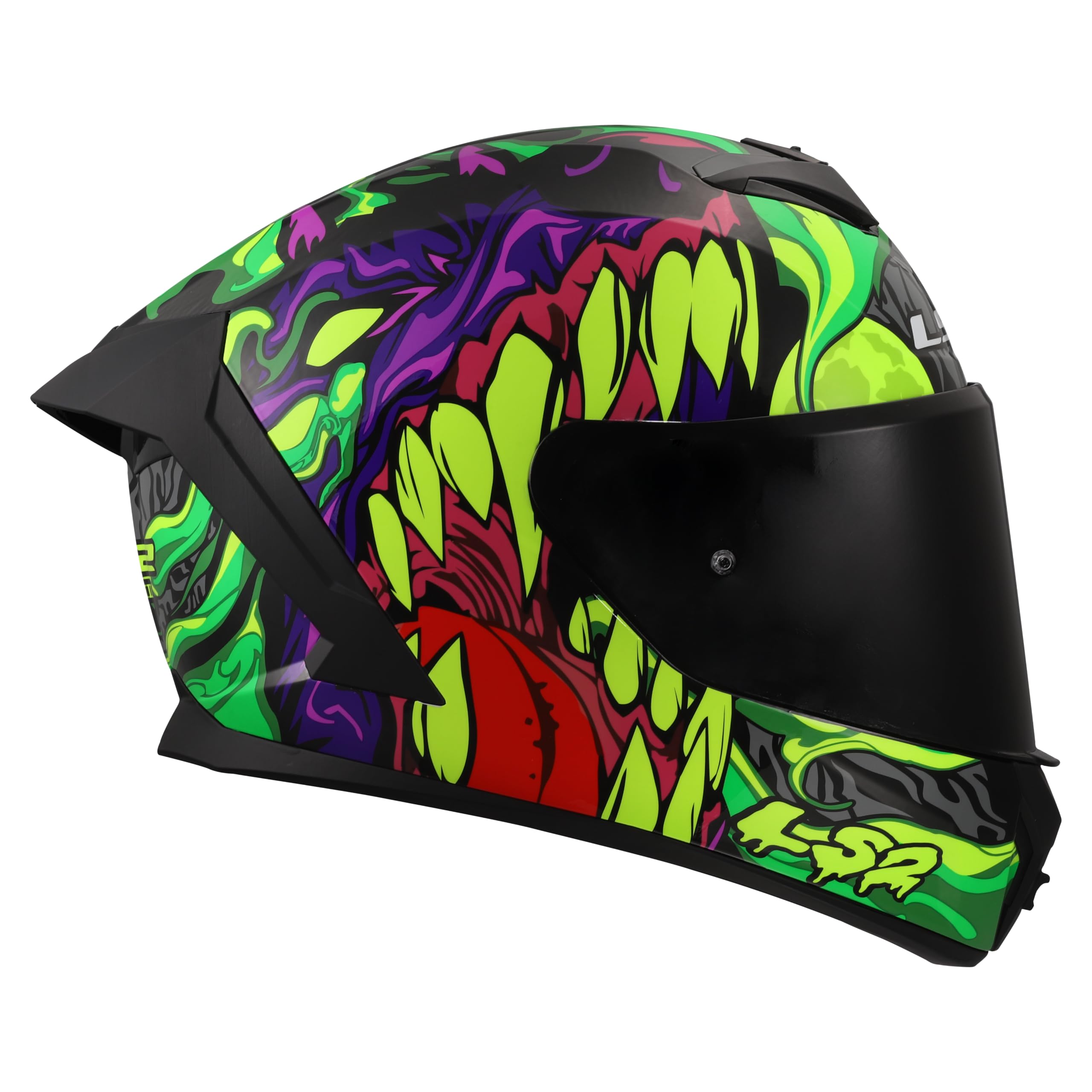 LS2, Casco Moto Integral RAPID III LYCANT Purple Green, M