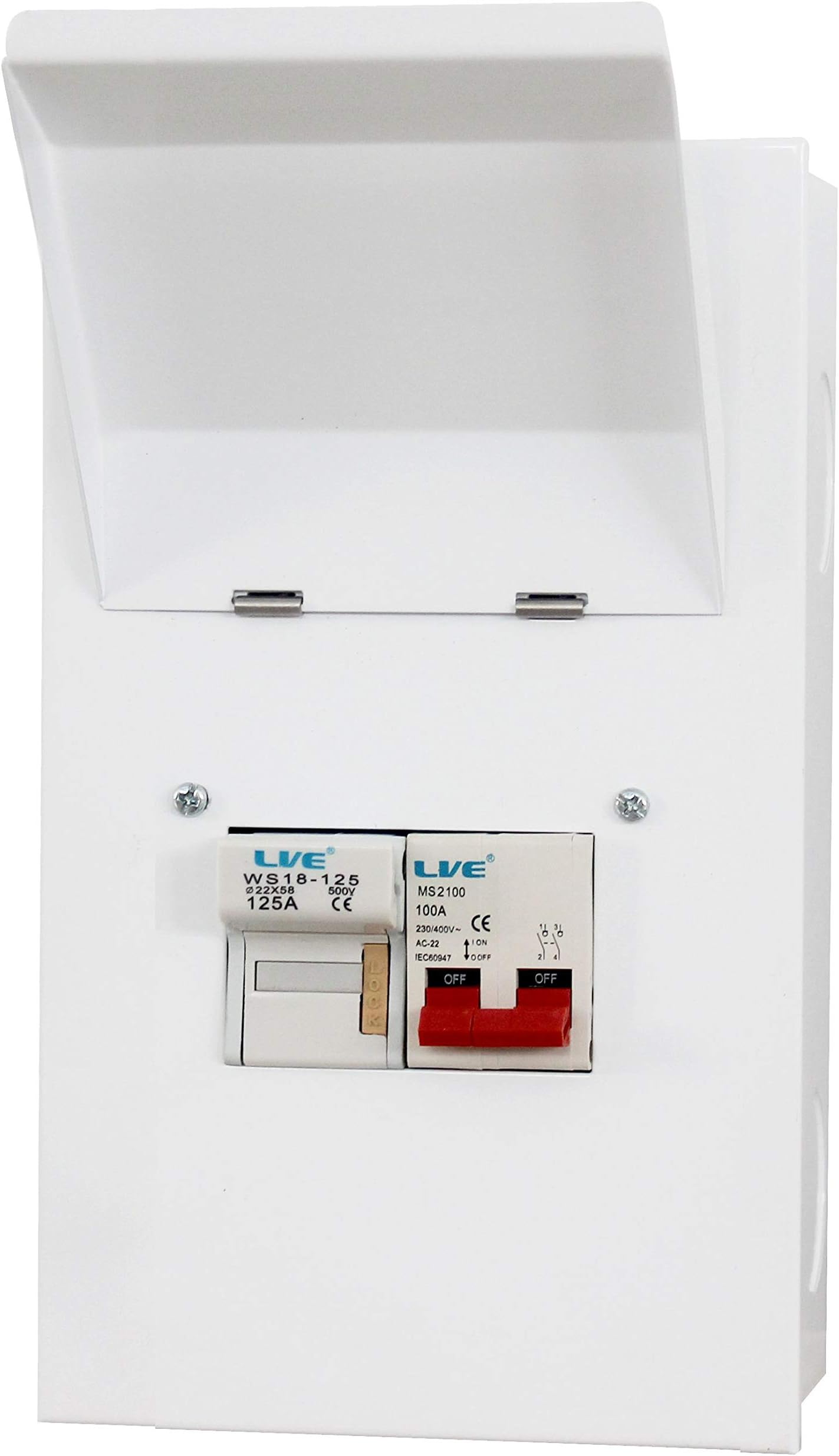 Live MCFS100 Fused Isolator Switch SP&N 100 Amp Single Phase