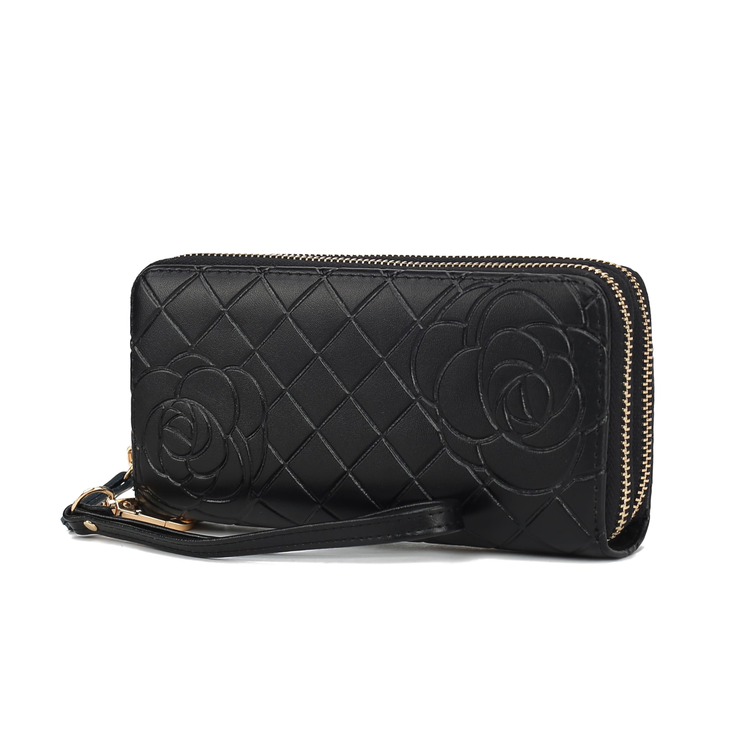 MKF Collection Wristlet Wallet for Women, Small Credit Card Holder with Zipper Coin Pocket Wallet Purse Handbag By Mia K