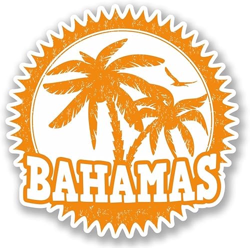 Bahamas - Calcomanía de vinilo para parachoques de automóvil, para laptop, equipaje de viaje, letrero divertido de 5 pulgadas