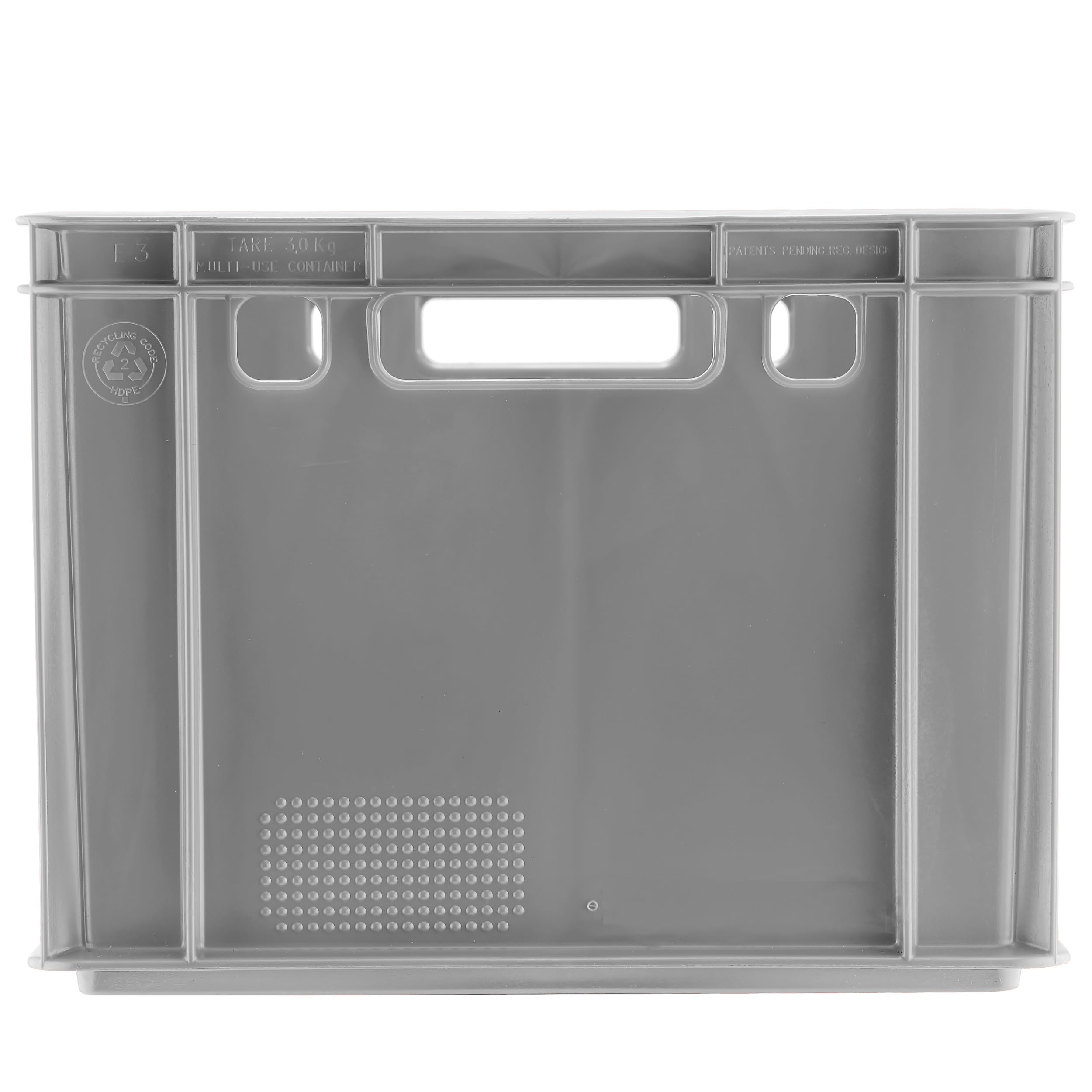 Fleischkiste E3 2er Set Eurobox 60x40x30cm Grau Stapelbar Lagerkiste Robust | BURI, lebensmittelecht, Made in Germany, Metzgerkiste, Lagerkiste, robuster Kunststoff, Transportbox, Industriekiste