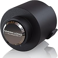 NiwNiw 2-5/16" Heavy Duty Trailer Hitch Lock - Anti-Theft Coupler & Chains Security for RV, Boat, Truck, ATV, UTV Trailers