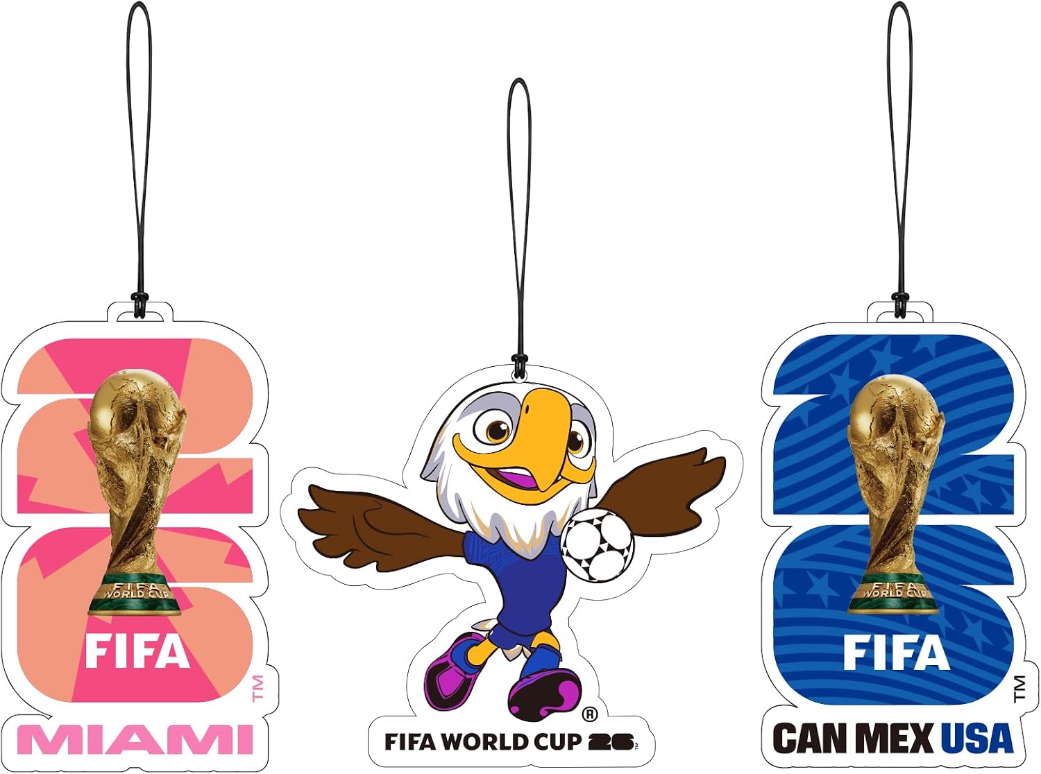 3 Pack FIFA World Cup 2026 Car Air Freshener, Miami